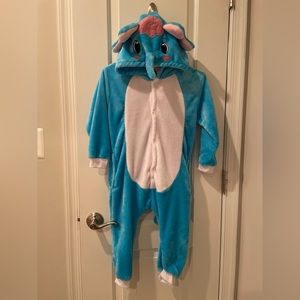 Elephant Onesie Toddler Kids Size 95 all year Costume season